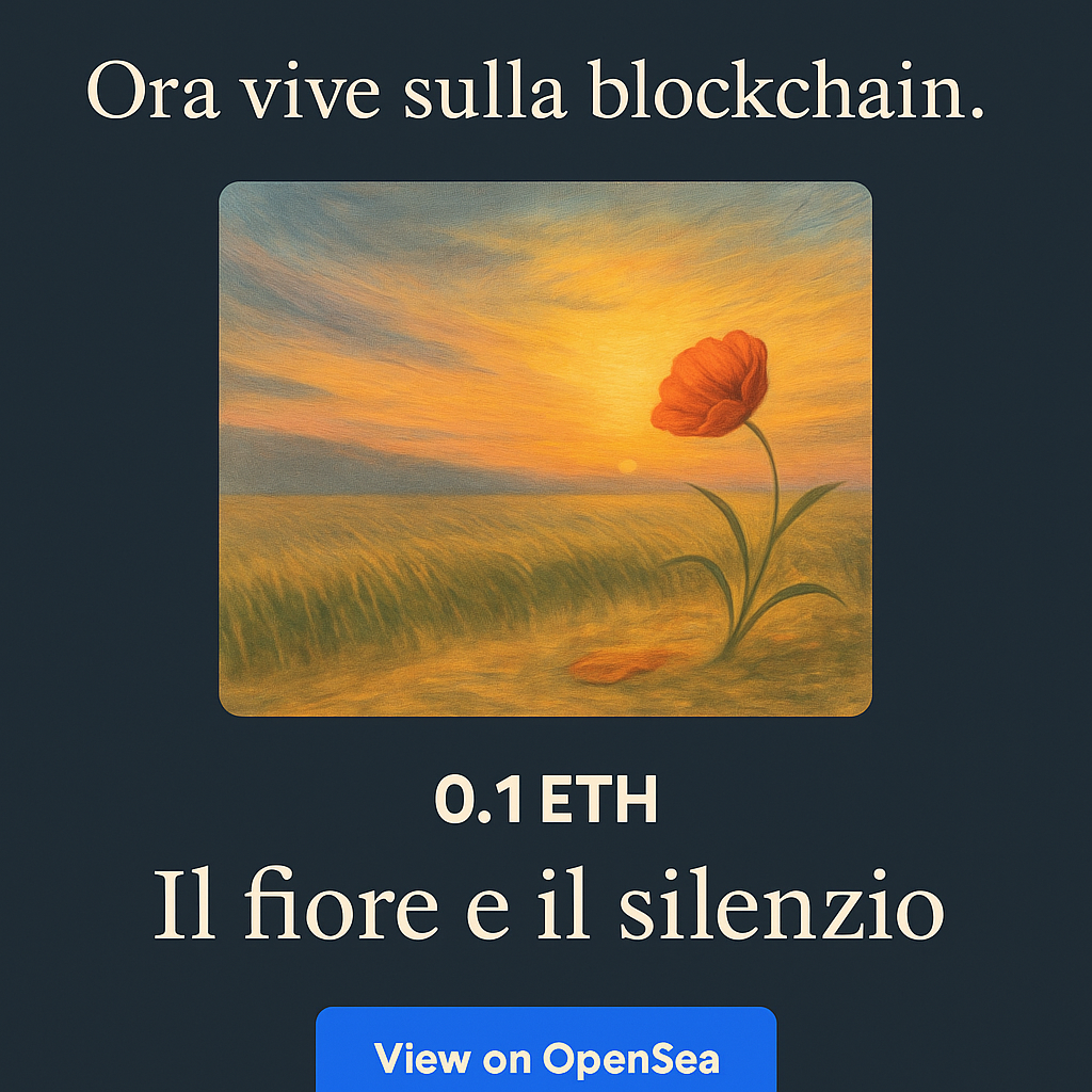 Il fiore e il silenzio NFT